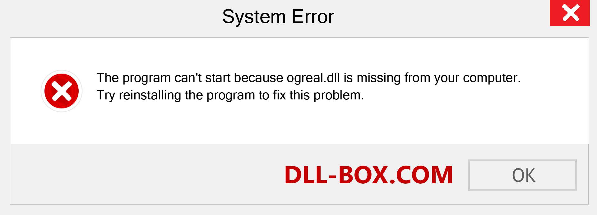 ogreal.dll file is missing?. Download for Windows 7, 8, 10 - Fix  ogreal dll Missing Error on Windows, photos, images